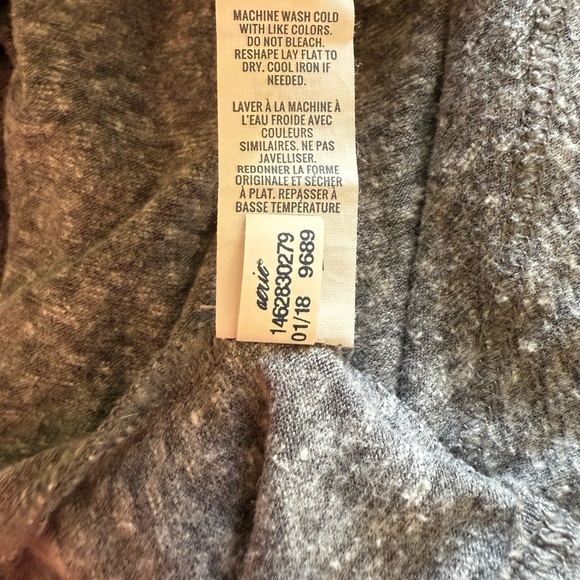 Aerie Grey Short Sleeve Tie Waist Mini Dress in Size Medium - Picture 7 of 7